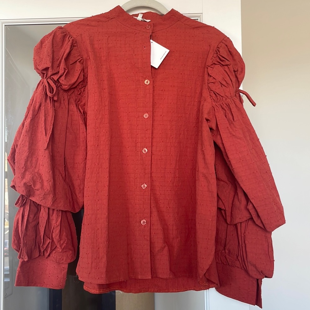 Ghospell Puff Sleeve Blouse *NWT*